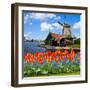 Dutch Windmill of Zaanse Schans-neirfy-Framed Photographic Print