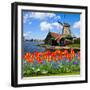 Dutch Windmill of Zaanse Schans-neirfy-Framed Photographic Print