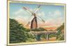 Dutch Windmill, San Francisco-null-Mounted Art Print