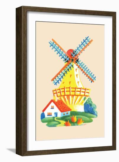 Dutch Windmill-null-Framed Art Print