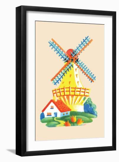 Dutch Windmill-null-Framed Art Print