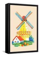 Dutch Windmill-null-Framed Stretched Canvas