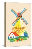 Dutch Windmill-null-Stretched Canvas