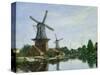 Dutch Windmills, 1884-Eugène Boudin-Stretched Canvas
