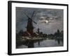 Dutch Windmills, 1884-Eugene Louis Boudin-Framed Giclee Print