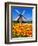 Dutch Windmills and Tulips-Jeni Foto-Framed Photographic Print