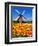 Dutch Windmills and Tulips-Jeni Foto-Framed Photographic Print