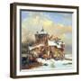 Dutch Winter Scene-Cornelis Kruseman-Framed Giclee Print