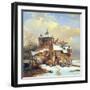 Dutch Winter Scene-Cornelis Kruseman-Framed Giclee Print