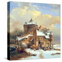 Dutch Winter Scene-Cornelis Kruseman-Stretched Canvas