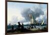 Dutchmen Embarking onto a Yacht, C.1670-Ludolf Backhuysen-Framed Giclee Print