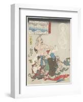 Dutiful Daughter in a Solitary House, C. 1843-Utagawa Kuniyoshi-Framed Giclee Print