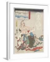 Dutiful Daughter in a Solitary House, C. 1843-Utagawa Kuniyoshi-Framed Giclee Print