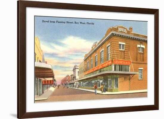 Duval Street, Key West, Florida-null-Framed Premium Giclee Print