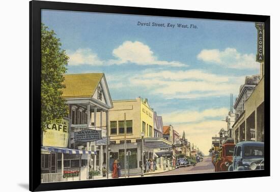 Duvat Street, Key West, Florida-null-Framed Art Print