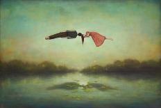 Waiting for Time to Fly-Duy Huynh-Framed Premium Giclee Print