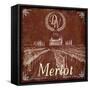 DW Merlot-Karen Williams-Framed Stretched Canvas