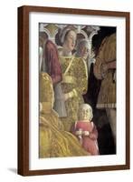 Dwarf and Courtiers, Family and Court of Marchese Ludovico Gonzaga III of Mantua, c.1465-74-Andrea Mantegna-Framed Giclee Print