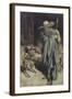 Dwarf and Wotan, from Wagner's 'Ring of the Niebelungen', 1911-Arthur Rackham-Framed Giclee Print