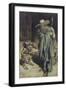 Dwarf and Wotan, from Wagner's 'Ring of the Niebelungen', 1911-Arthur Rackham-Framed Giclee Print