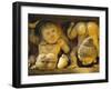 Dwarf Carvings Line Temple Wall, Kelaniya Temple, Near Colombo, Sri Lanka, Asia-Upperhall Ltd-Framed Photographic Print