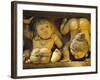 Dwarf Carvings Line Temple Wall, Kelaniya Temple, Near Colombo, Sri Lanka, Asia-Upperhall Ltd-Framed Photographic Print