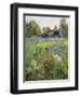 Dwarf Irises and Cottage, 1993-Timothy Easton-Framed Giclee Print