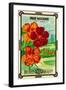 Dwarf Nasturtium Seed Packet-Lantern Press-Framed Art Print