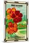 Dwarf Nasturtium Seed Packet-Lantern Press-Mounted Art Print