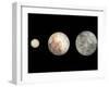 Dwarf Planets Ceres, Pluto, and Eris-Stocktrek Images-Framed Premium Photographic Print