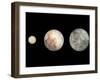 Dwarf Planets Ceres, Pluto, and Eris-Stocktrek Images-Framed Photographic Print