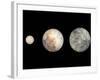 Dwarf Planets Ceres, Pluto, and Eris-Stocktrek Images-Framed Photographic Print