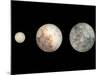 Dwarf Planets Ceres, Pluto, and Eris-Stocktrek Images-Mounted Photographic Print