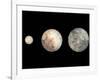 Dwarf Planets Ceres, Pluto, and Eris-Stocktrek Images-Framed Photographic Print