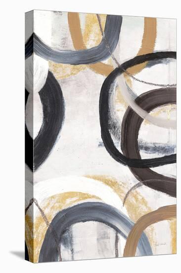 Dwell I Gold Neutral Crop-Cheryl Warrick-Stretched Canvas