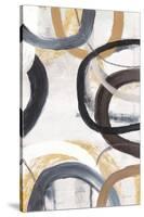 Dwell I Gold Neutral Crop-Cheryl Warrick-Stretched Canvas