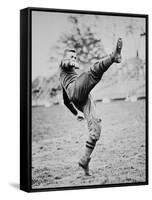 Dwight D. Eisenhower as a Cadet Footballer at West Point Academy, New York, 1912 (B/W Photo)-American Photographer-Framed Stretched Canvas