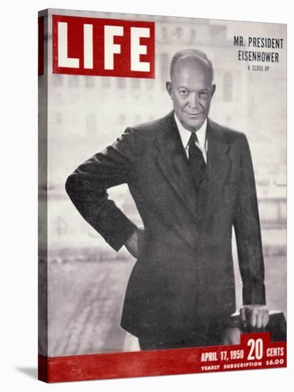 Dwight D. Eisenhower as President of Columbia University-null-Stretched Canvas