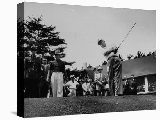 Dwight D. Eisenhower at Ottowa Hunt Club Playing Golf-null-Stretched Canvas