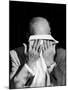 Dwight D. Eisenhower Emotionally Crying After His Speech at the 82nd Airborne Luncheon-Hank Walker-Mounted Photographic Print