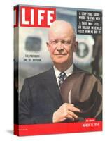 Dwight D. Eisenhower, March 12, 1956-Hank Walker-Stretched Canvas