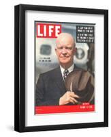 Dwight D. Eisenhower, March 12, 1956-Hank Walker-Framed Premium Photographic Print