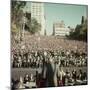 Dwight Eisenhower Speaking to Crowd During Presidential Campaign-John Dominis-Mounted Photographic Print