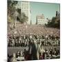 Dwight Eisenhower Speaking to Crowd During Presidential Campaign-John Dominis-Mounted Photographic Print