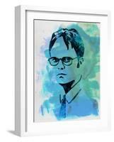 Dwight Schrute Watercolor-Jack Hunter-Framed Art Print