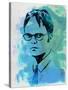 Dwight Schrute Watercolor-Jack Hunter-Stretched Canvas
