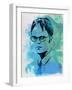 Dwight Schrute Watercolor-Jack Hunter-Framed Art Print