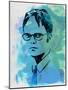 Dwight Schrute Watercolor-Jack Hunter-Mounted Art Print