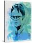 Dwight Schrute Watercolor-Jack Hunter-Stretched Canvas