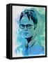 Dwight Schrute Watercolor-Jack Hunter-Framed Stretched Canvas